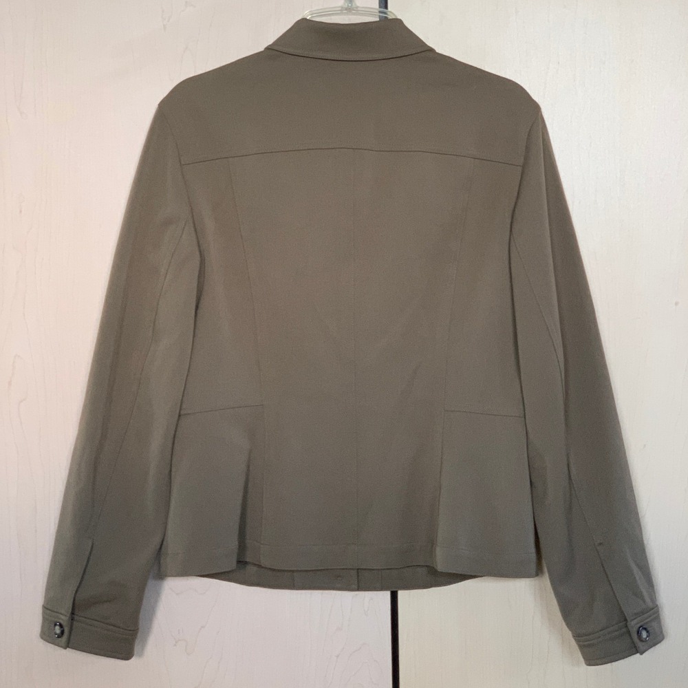 Talbots Women's Stretch Button Front Collared Jac… - image 2